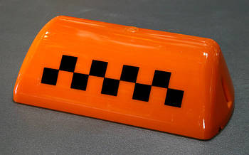 Auto Sports — "Шашка" таксі, запасне скло для ремонту ліхтаря знака таксі (Orange)