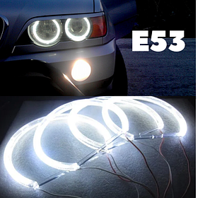 Ангельські оченята BMW кільця (БМВ) LED CCFL 2600LM для X5 E53 Pre facelift