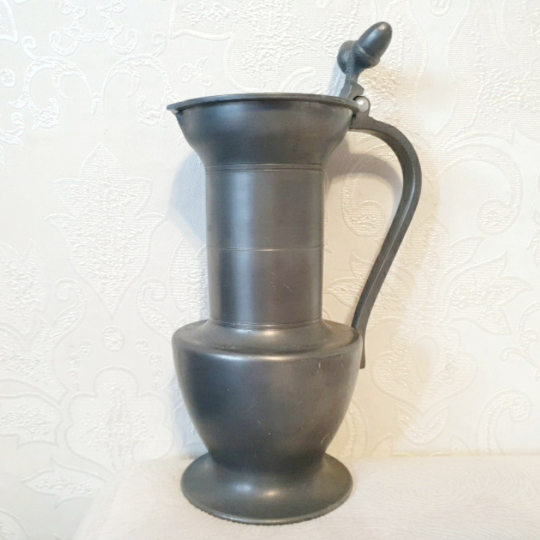 Антикварний олов'яний глечик Німеччина, фото 1