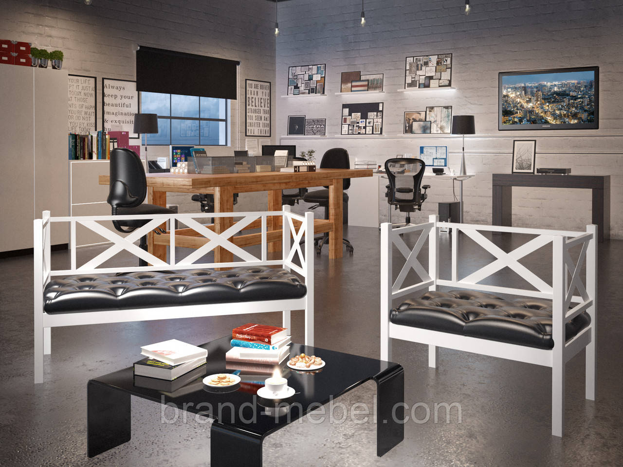 Крісло і диван 2-х місцевий "Грін Трик ЛОФТ", фото 1