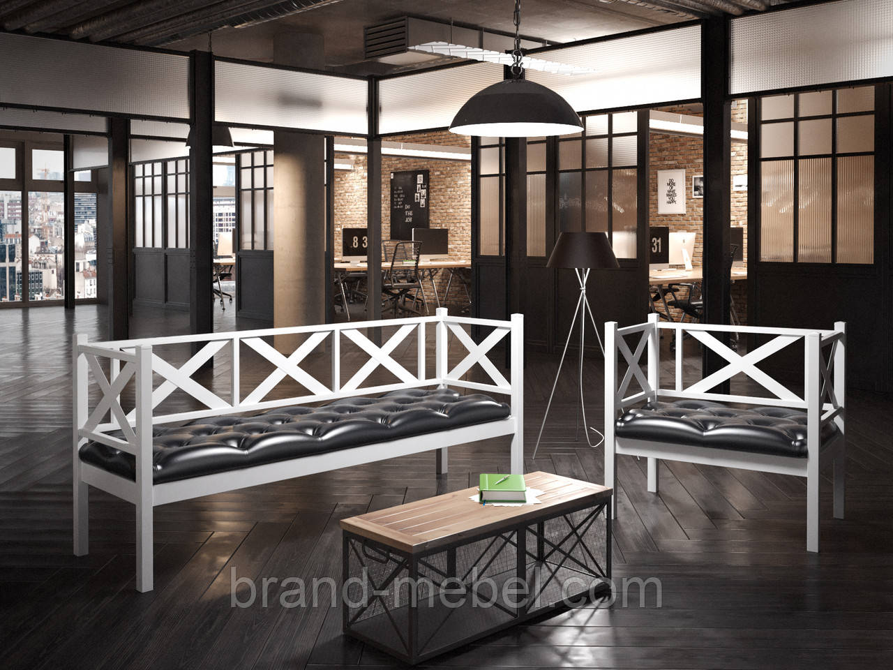 Крісло  і Диван   3 -х місний  ГРИН ТРИК ЛОФТ, фото 1