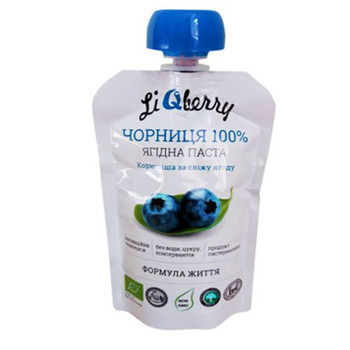 Чорнична паста LiQberry (Ликберри), 100 г