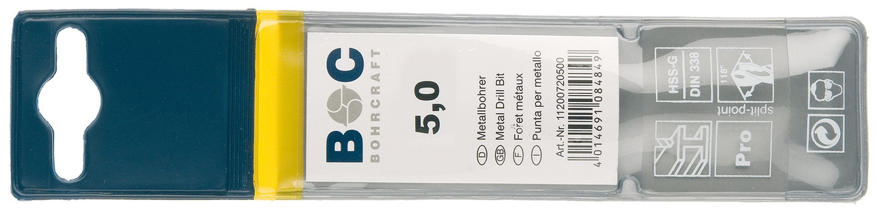 Свердло 6.8х109 по металу (Co 5) Bohrcraft