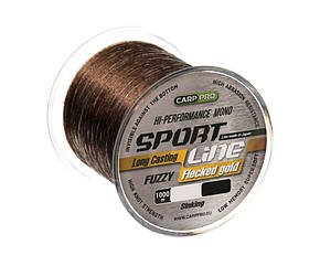 Волосінь Carp Pro Sport Line Flecked Gold 1000 м 0.265мм