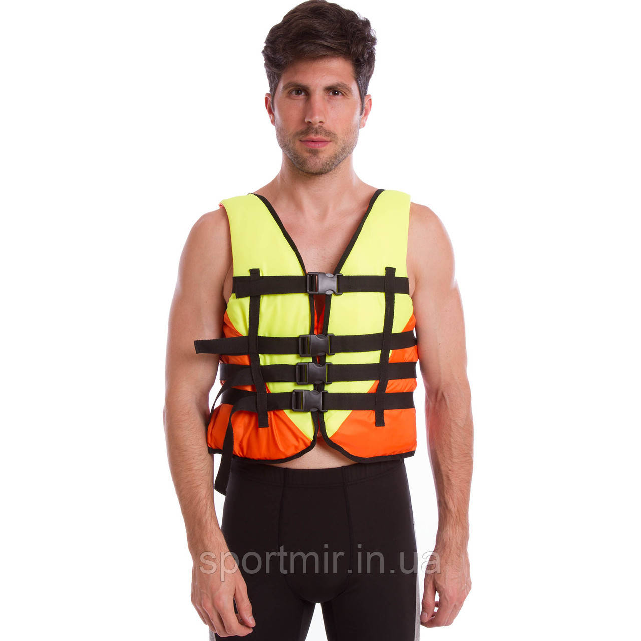 Жилет рятувальний UR PL-3548-50-70 (нейлон, ремені-PL, верх підлога.50-70 кг, нап.-пінополіетилен, фарб,син), фото 1