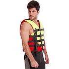 Жилет рятувальний UR PL-3548-50-70 (нейлон, ремені-PL, верх підлога.50-70 кг, нап.-пінополіетилен, фарб,син), фото 7