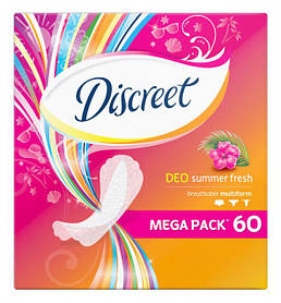 Прокладки щоденні Discreet deo summer fresh multiform, 60 шт.