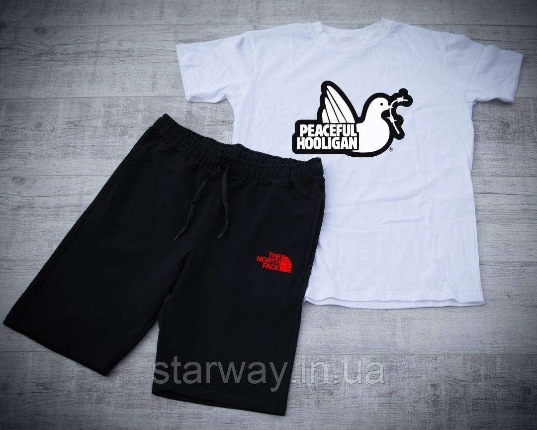 Комплект футболки та шорти <unk> Peaceful Hooligan logo