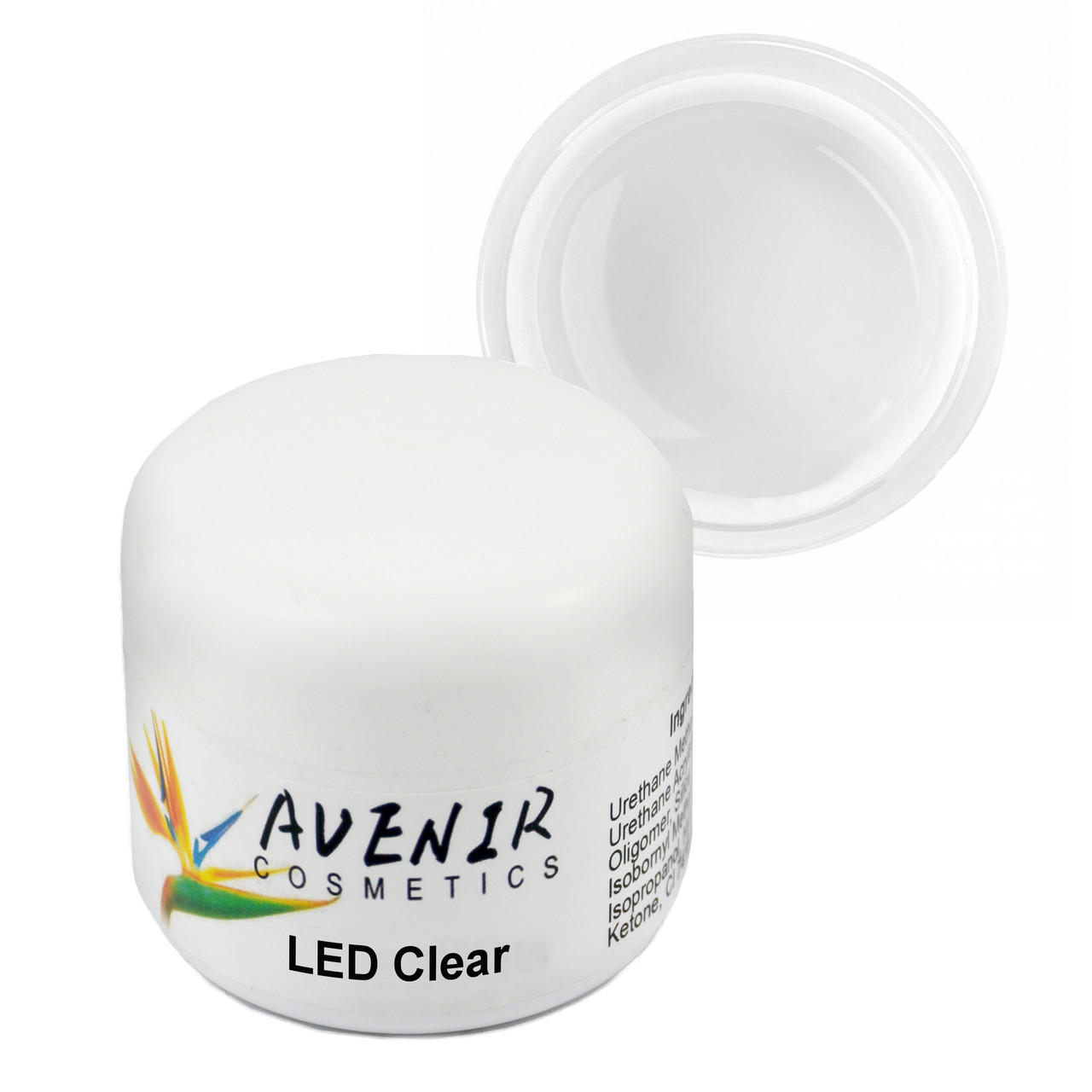 Гель для нарощування LED Clear Прозорий Avenir 15 мл