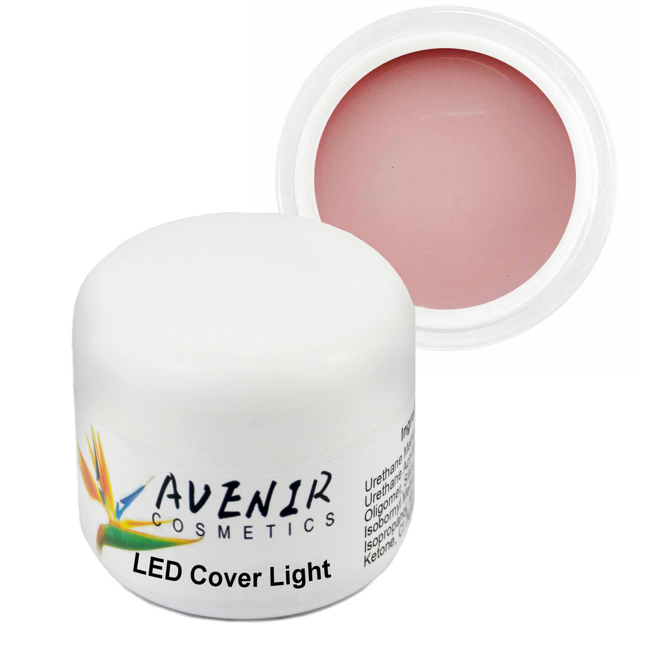 Гель для нарощування LED Cover Light Світло-рожевий з карамельним підтоном 15 мл