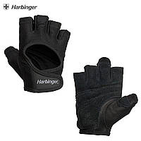 Жіночі рукавички для фітнесу Harbinger Power (колір Black/Black) L