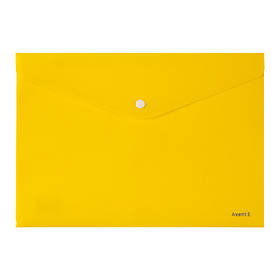 Папка на кнопці Axent 1412-26-A, А4, непрозора, жовта