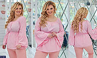 Блузка женская с широкими рукавами мод. 0115 (48-52) "MILANI" недорого от прямого поставщика