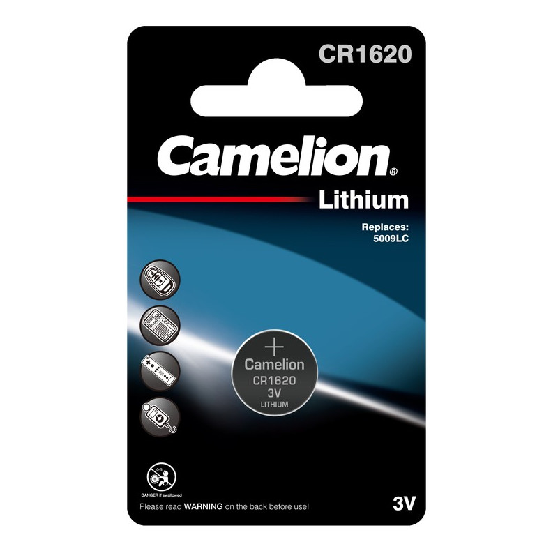 Батарейка CAMELION CR1620 90 MAH 3V