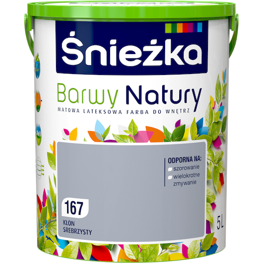 Фарба латексна Sniezka Barwy Natury 167T Сріблястий клен 5 л