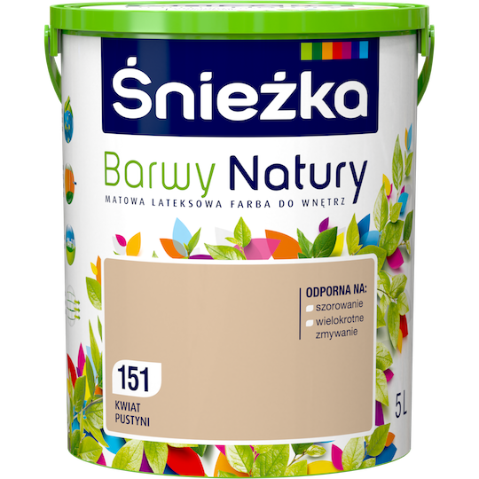Фарба латексна Sniezka Barwy Natury 151T Квітка пустелі 5 л