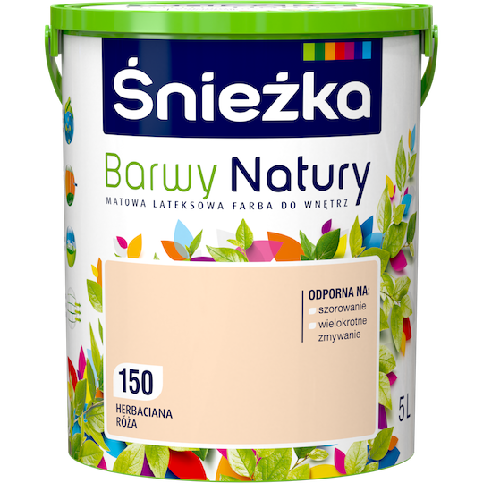 Фарба латексна Sniezka Barwy Natury 150T Чайна троянда 5 л