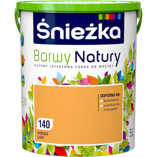 Фарба латексна Sniezka Barwy Natury 140T Спекотне літо 5 л