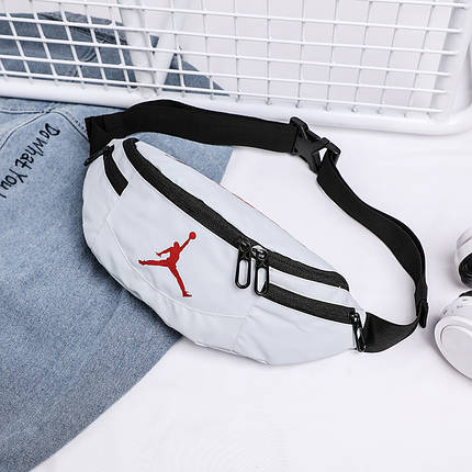 Сумка на пояс Бананка Jordan Джордан сіра, фото 1