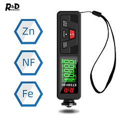 Професійний товщиномір R&D ET330 black GREEN 0-1500 мікрон Fe&NFe тестер лкп фарби автомобільний