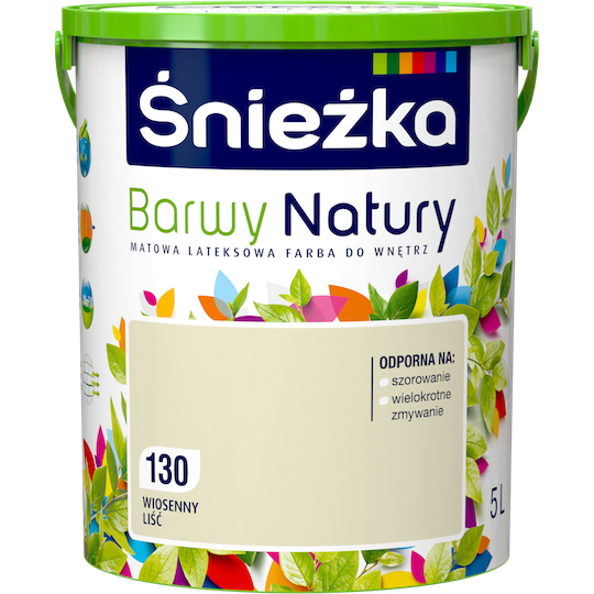 Фарба латексна Sniezka Barwy Natury 130Т Весняний лист 5 л