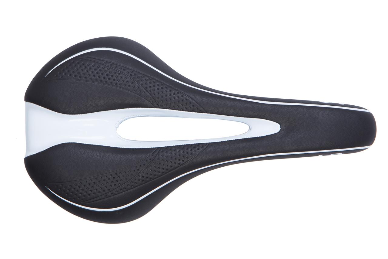 Сідло Green Cycle GSD-256 Sport Unisex, Cro-Mo rail, чорний