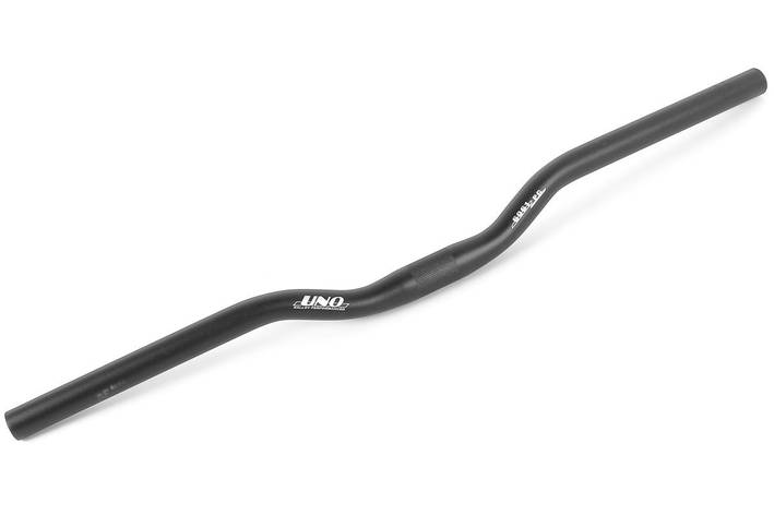Кермо Uno MTB алюм. центр 25,4 мм, ширина 620мм, прогин 30мм, чорний, фото 1
