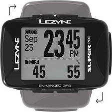 Велокомп'комп'ютер LEZYNE SUPER PRO GPS чорний Y13, фото 3