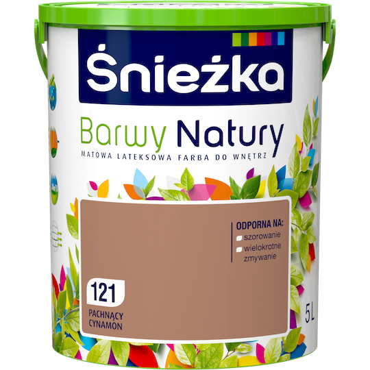 Фарба для стін латексна Sniezka Barwy Natury 121T Ароматна кориця 5 л