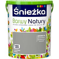 Краска латексная Sniezka Barwy Natury 120T Графитовый мурал 5 л