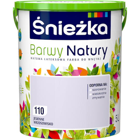 Інтер'єрна латексна фарба Снєжка Barwy Natury 110T Осіннє верескове поле 5 л