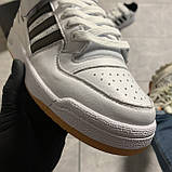 Чоловічі кросівки Adidas Forum Mid White Black, чоловічі кросівки адідас форум, фото 4