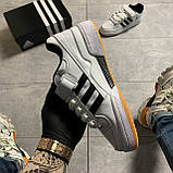 Чоловічі кросівки Adidas Forum Mid White Black, чоловічі кросівки адідас форум, фото 3
