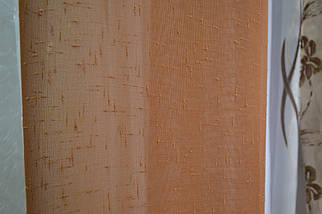Тюль льон " Мюнхен" коричневий, фото 2
