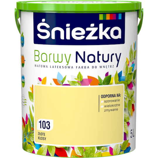 Фарба латексна Sniezka Barwy Natury 103T Золоте колосся 5 л