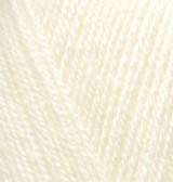 Нитки пряжа для в'язання акрилова SEKERIM BЕBЕ Шекерім бебі № 1 - кремовий