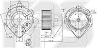 Вентилятор салона Audi / VW (FPS) FP 12 W0193