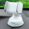 Автомобільний тримач для телефона з присоском Hoco CA5 Білий, фото 4