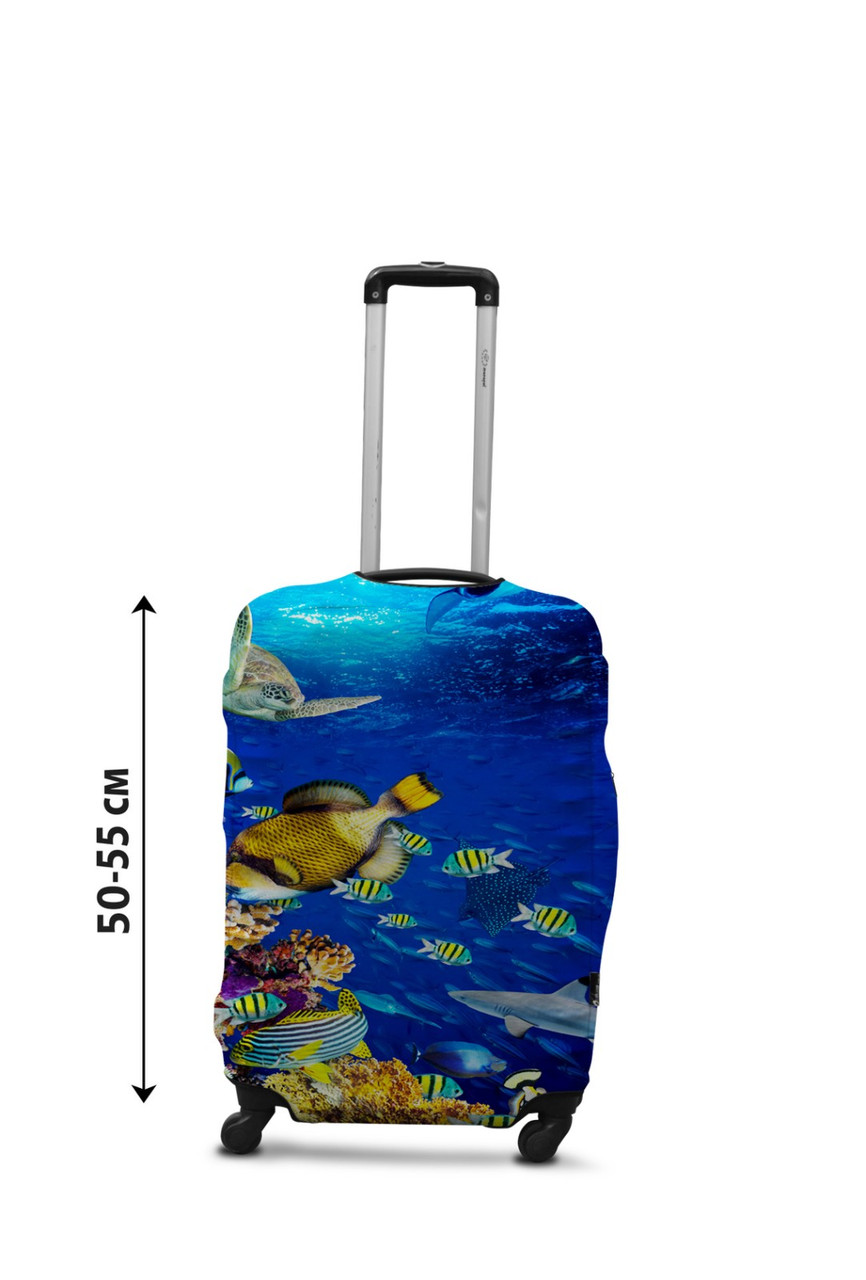 Чохол для валізи Coverbag рибки S принт 0430