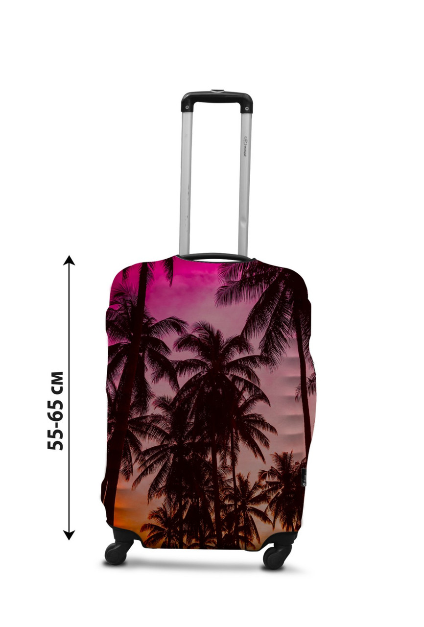 Чохол для валізи Coverbag захід сонця М принт 0431, фото 1