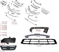 Решетка радиатора Hyundai Sonata 05-07 верхняя накладка, черная (FPS) 863533K000 FP 3213 992