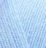 Нитки пряжа для в'язання акрилова SEKERIM BЕBЕ Шекерім бебі № 40 - блакитний