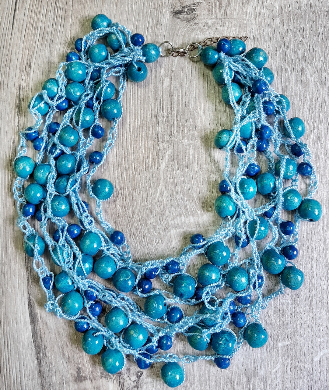 Намисто Водограй блакитно-синє, фото 1