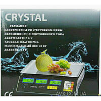 Весы электронные с калькулятором Crystal 50 kg