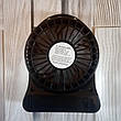 Портативний міні вентилятор mini fan з акумулятором Чорний (Оригінальні фото), фото 2