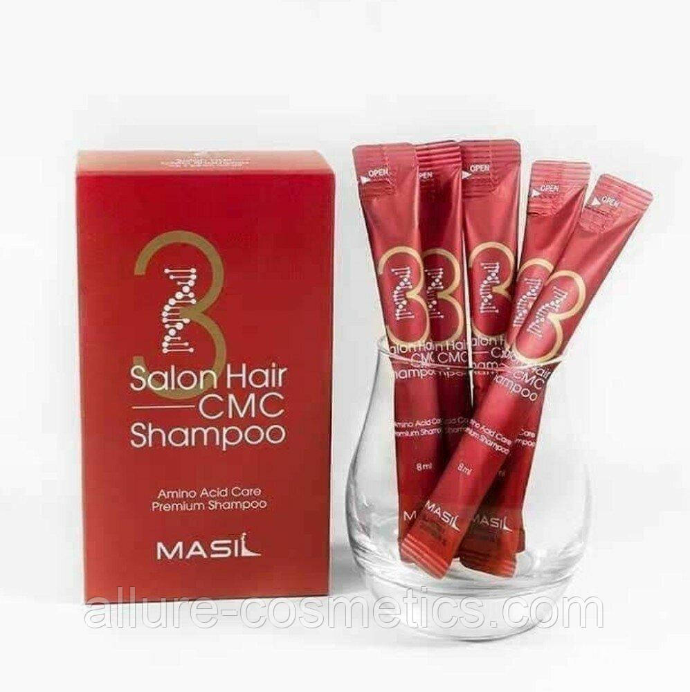 Відновлюючий шампунь з амінокислотами в стіку Masil 3 Salon Hair Shampoo CMC