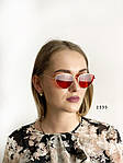 Червоні окуляри в золотій оправі, фото 2