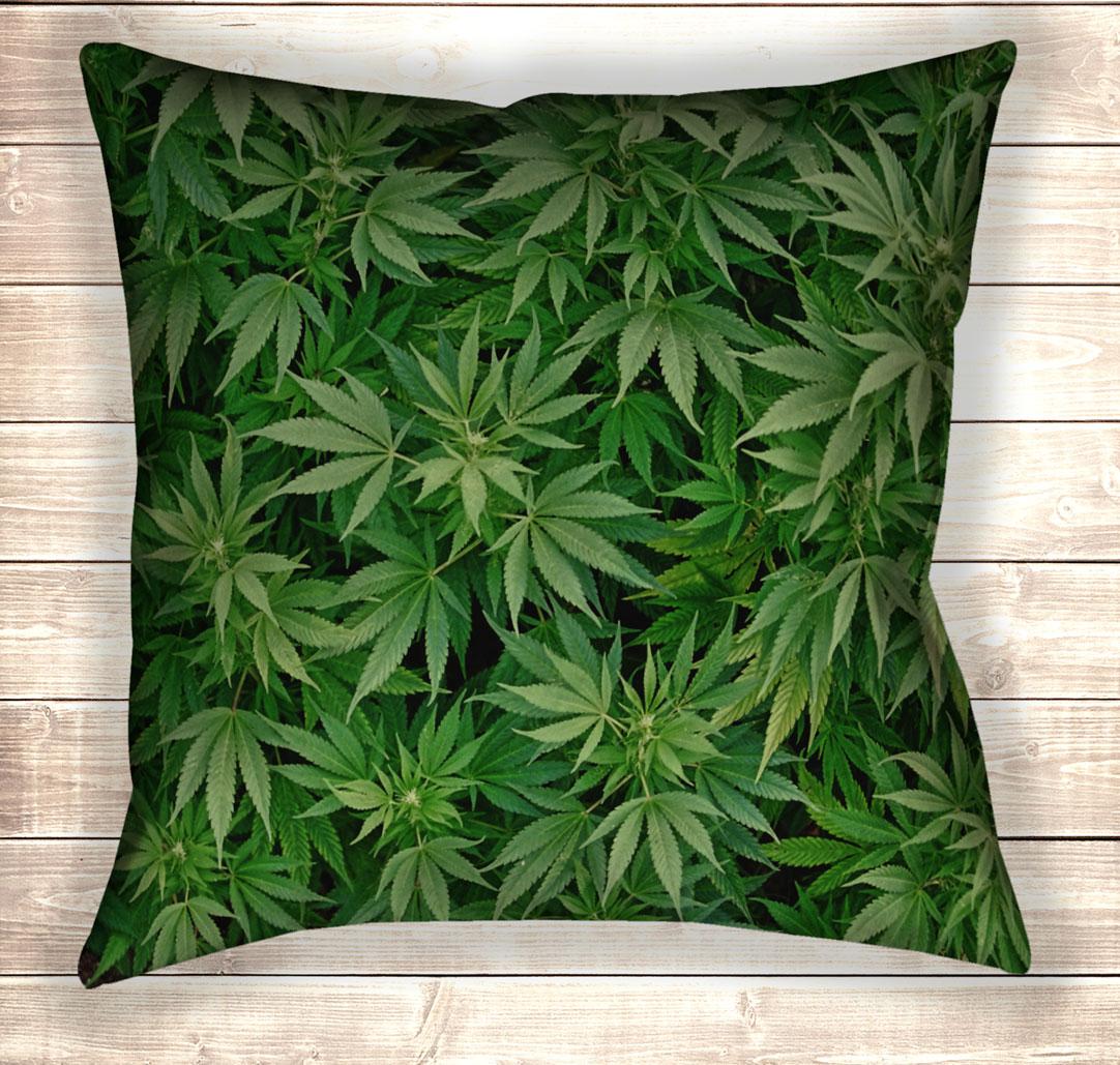 Подушка Ganja Весела травка 40х40 см, фото 1