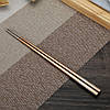 Преміум Китайські Корейські Японські Палички Для їжі, Суші, Роллів з лазерним візерунком, Нержавіюча сталь Чорні, фото 9