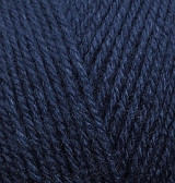 Нитки пряжа для в'язання акрилова SEKERIM BЕBЕ Шекерім бебі № 58 - темно синій